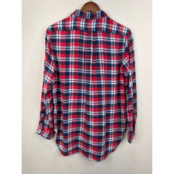 Denim and Supply Women Thin Flannel Boyfriend Button Down Plaid Fall Small - Picture 8 of 14